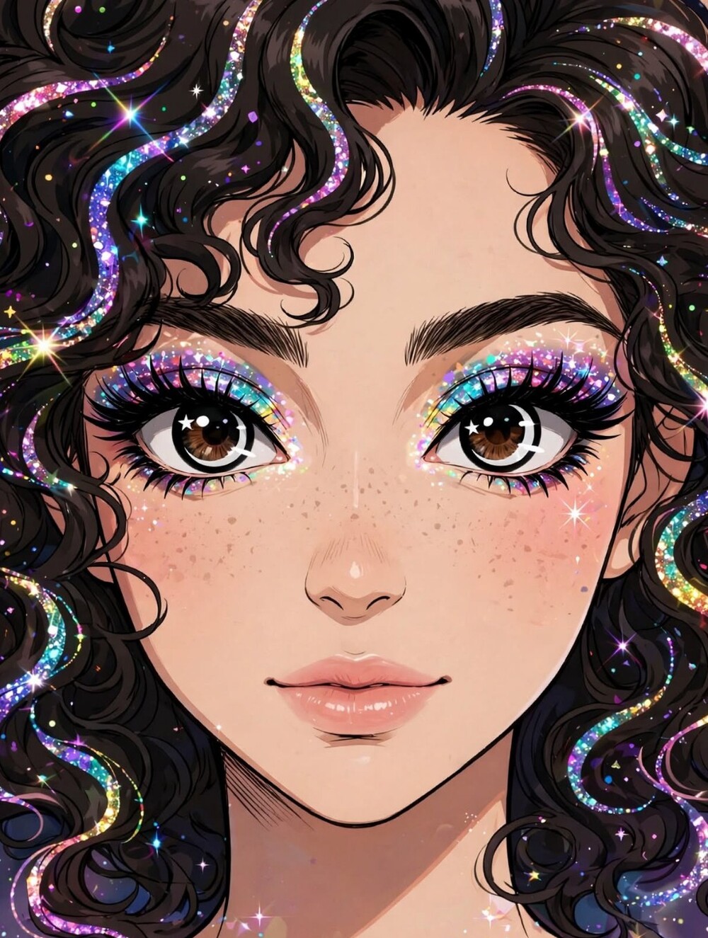 Moon Star White Color Eye Wear Lenses - Costume Enhancements